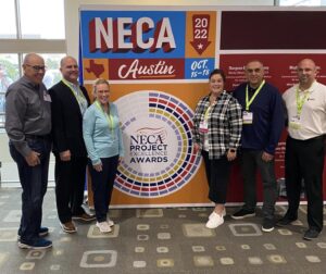 VEC attends the NECA Project Excellence Awards in Austin, Texas to receive their award. 