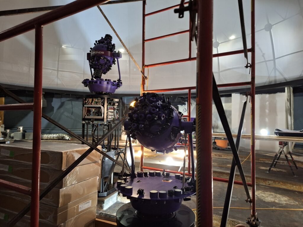 New dome installation at YSU planetarium.