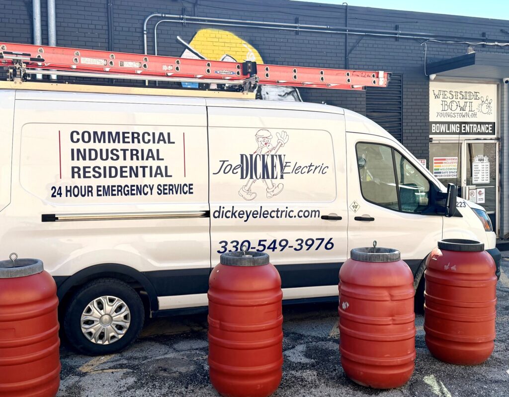 Dickey Electric and power upgrades at Westside Bowl.