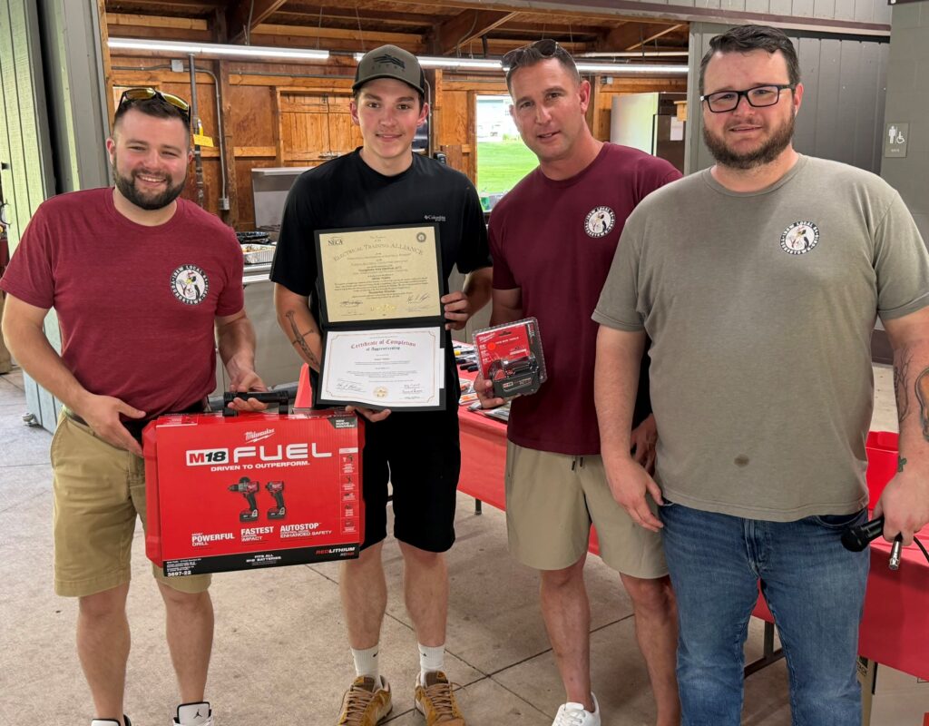 IBEW Local 64 residential apprentice of the year: James Violette.