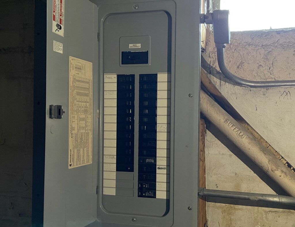 New electrical panel will meet demands of renovations.