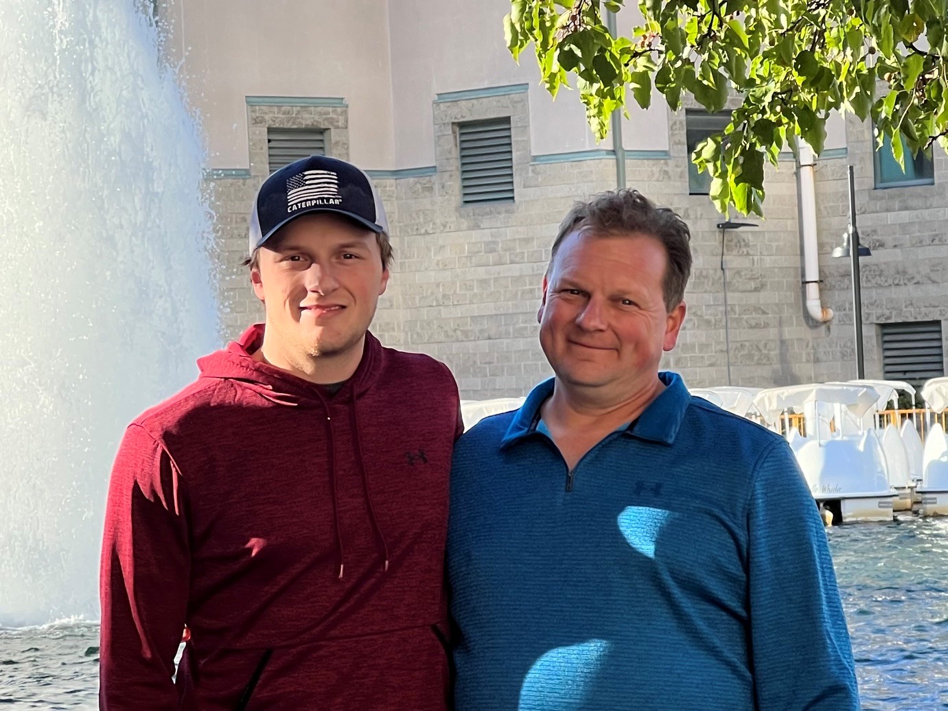 LMCC scholarship winner, Ryan Keir, and his dad, Alan, who's an IBEW Local 64 member and works at Zenith Systems.