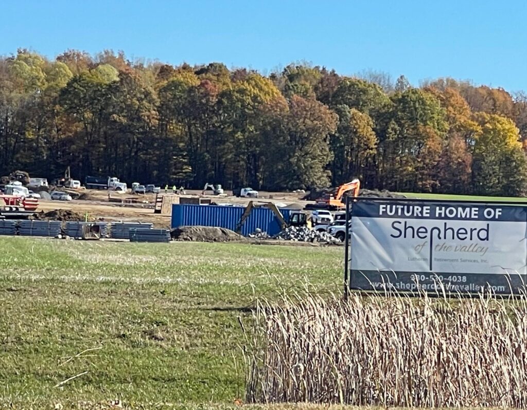 Santon Electric working at the site of the Shepherd of the Valley in Salem.