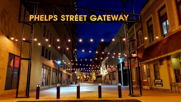 Phelps St nighttime shot