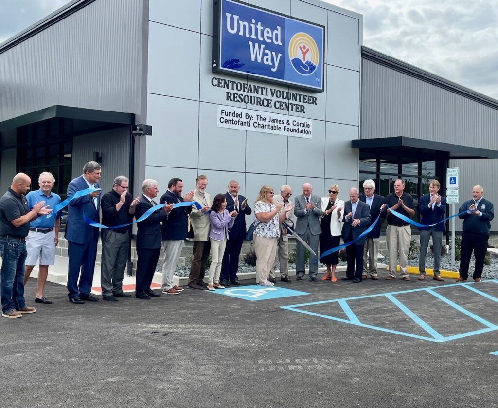 Ribbon cutting for the volunteer resource center on August 8, 2024.