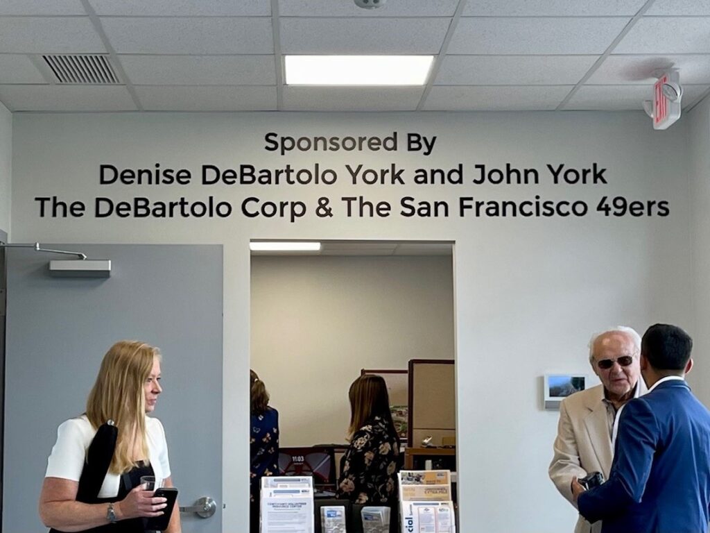 Lobby of United Way's volunteer resource center.