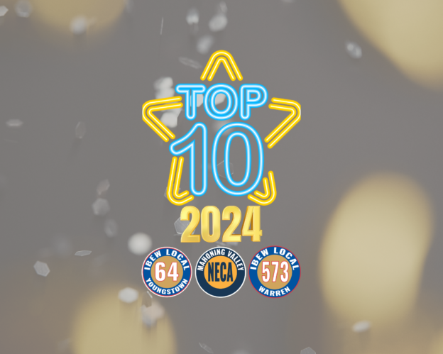 Image for NECA-IBEW Electricians top 10 stories of 2024.